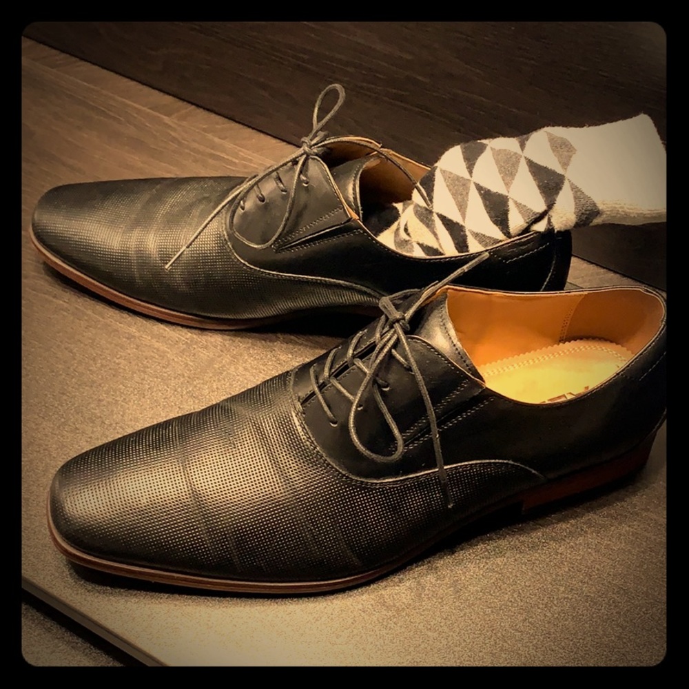 Aldo Black Leather Oxford